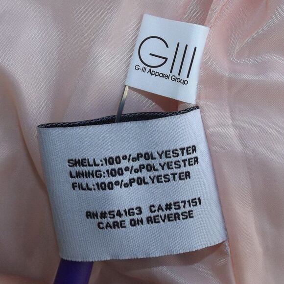 BLACK RIVET Puffer Vest, M, Pink, Zipper, Stand up collar, Pockets, Polyester - Picture 11 of 12